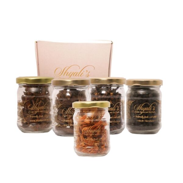 Shyali’s Whole Spices Combo 200 gm | Star Anise,Mace,Black Cardamom,Cloves,Black pepper | Sabut Khada Garam Masala