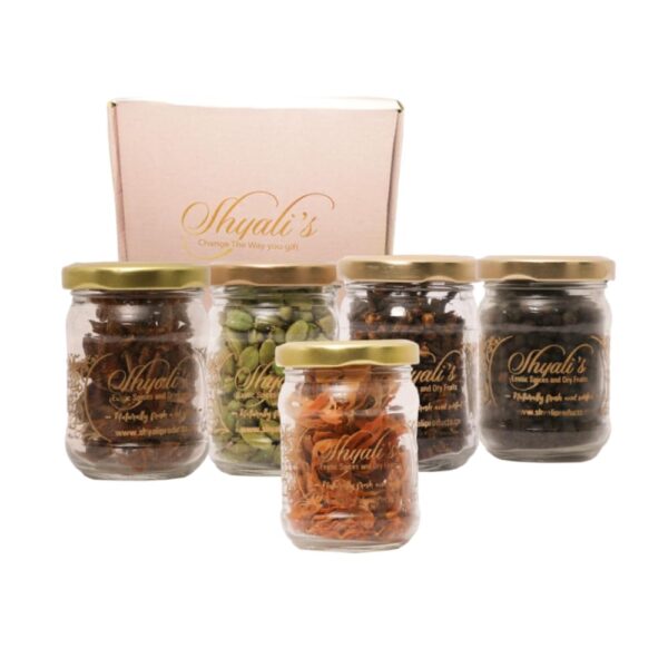 Shyali’s Whole Spices Combo 210 gm | Star Anise,Mace, Green Cardamom, Cloves, Black pepper | Sabut Khada Garam Masala